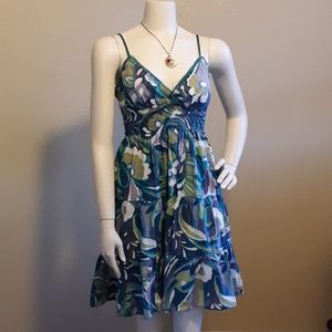 Cute blues paisley sun summer dress